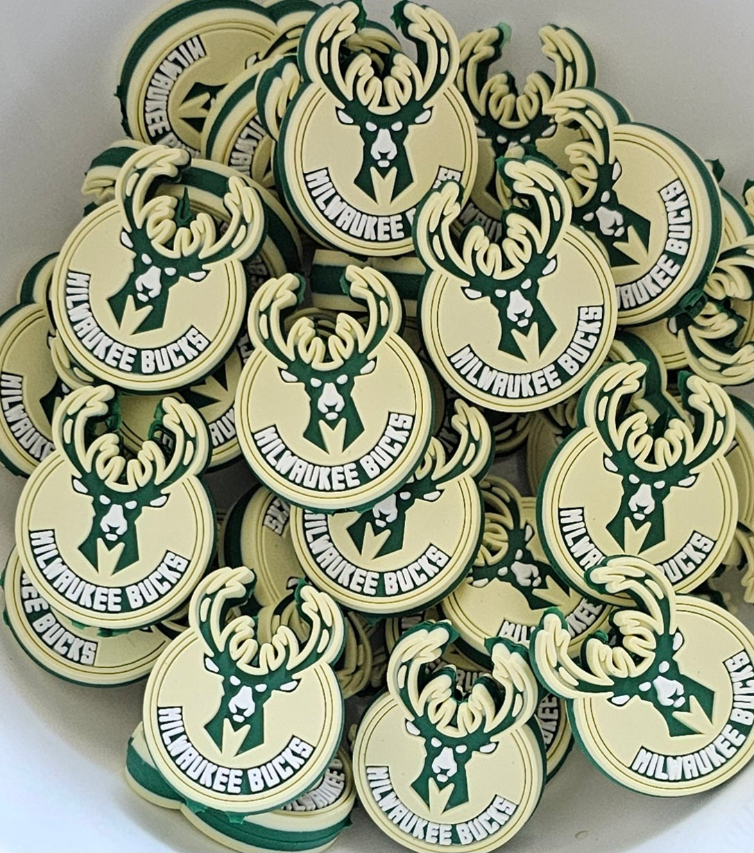 New Wisconsin basketball focals silicone bead 1 count