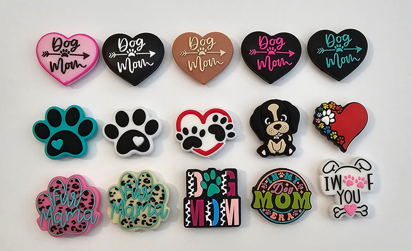 1 count DIY dog theme focal beads
