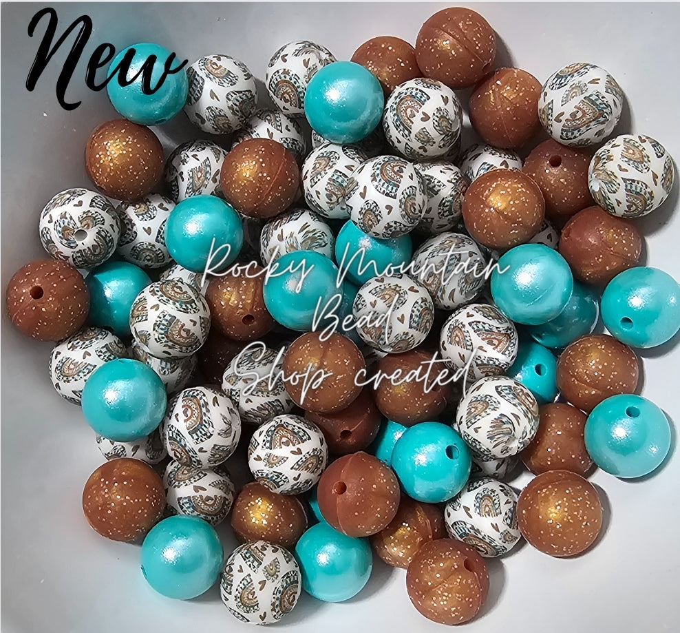 DIY Beads Mix Country Boho Rainbows 25 Count