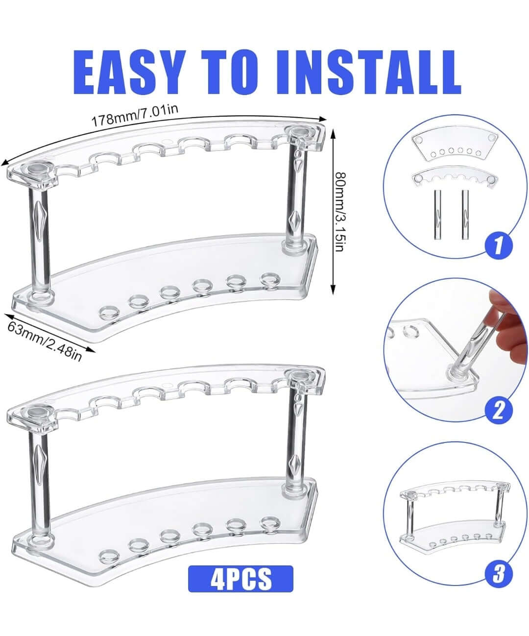 1 count pen acrylic pen display stand