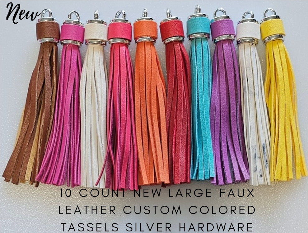 New custom colors 10 count variety pack large tassels DIY Beadables