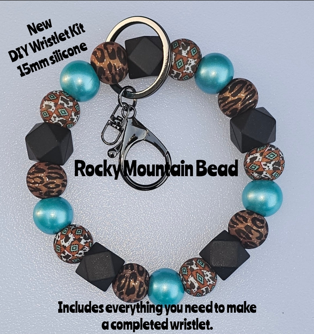 New DIY beadable wristlet kits- Ours includes everything you need includes cord clip and cute package so great for gifting 🎁