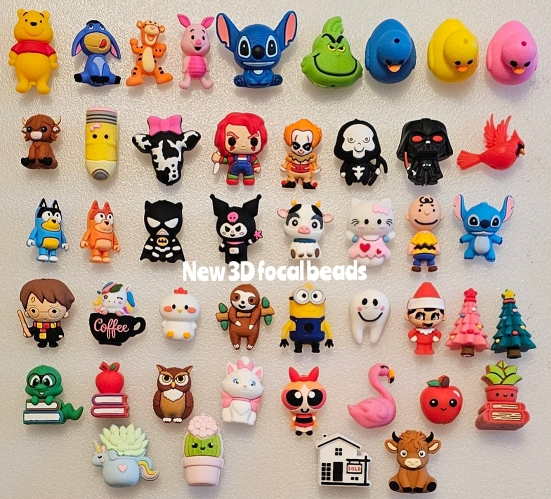 New selection 3D focal beads