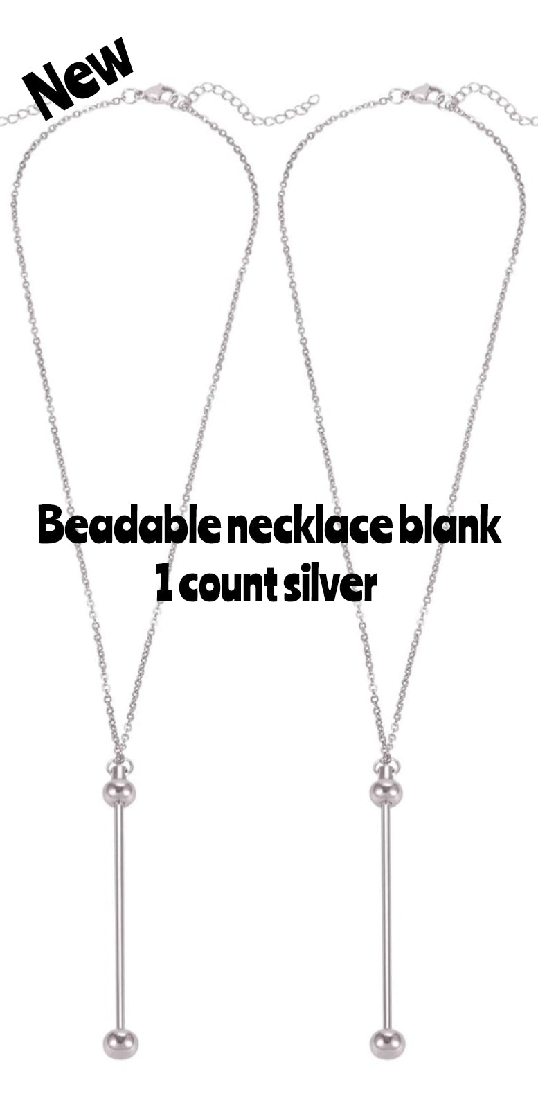 1 count beadable necklace blanks