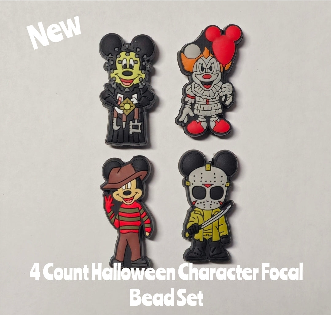 DIY Focal Bead 4 Count Craft Supplies Halloween Mickey Mouse