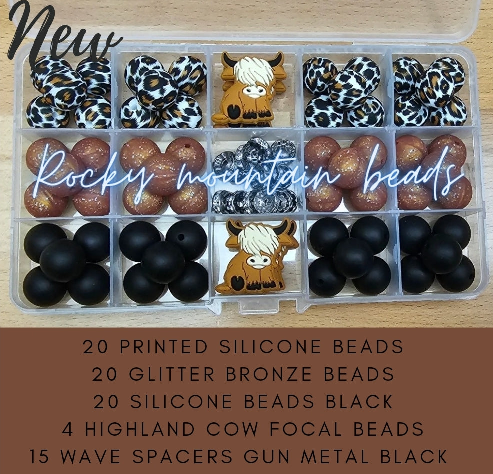 15mm Highland Cow DIY bead kit – Rockymountianbeads