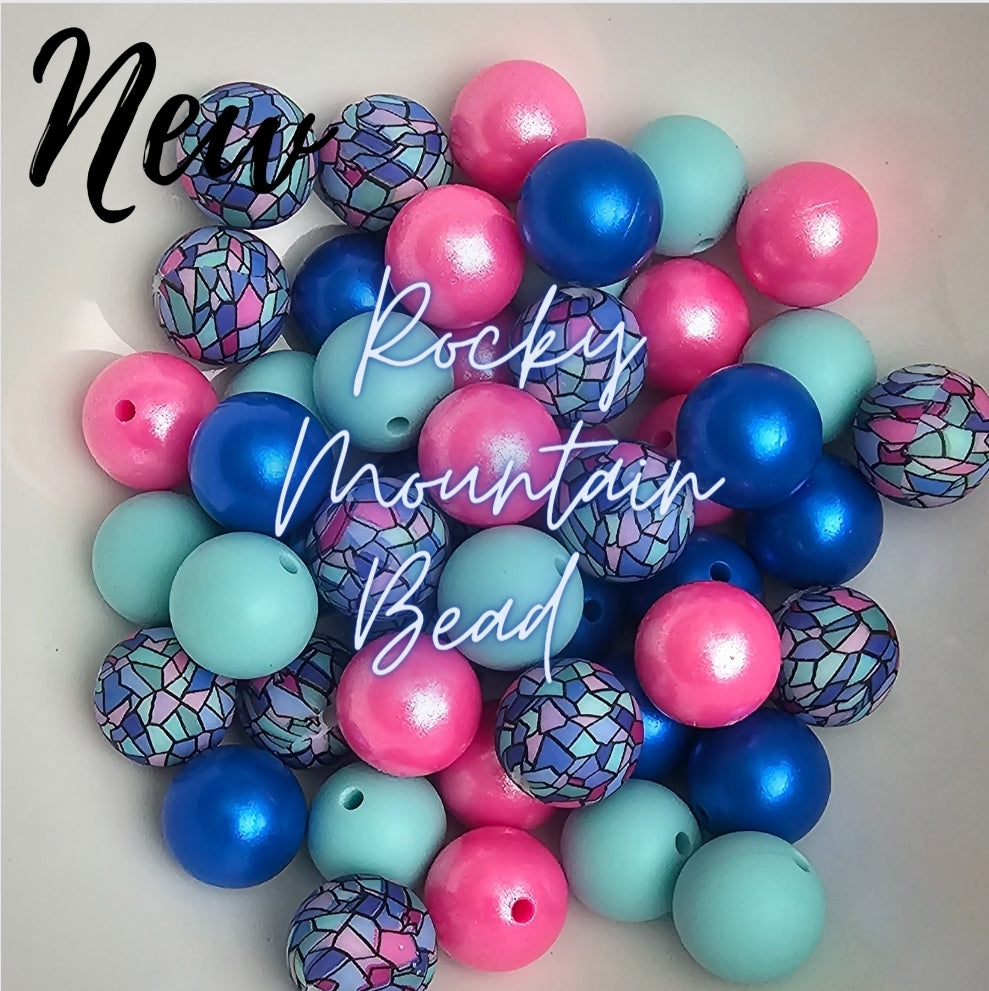 NEW custom mix 15mm silicone DIY Silicone Beads Mix Painted Glass