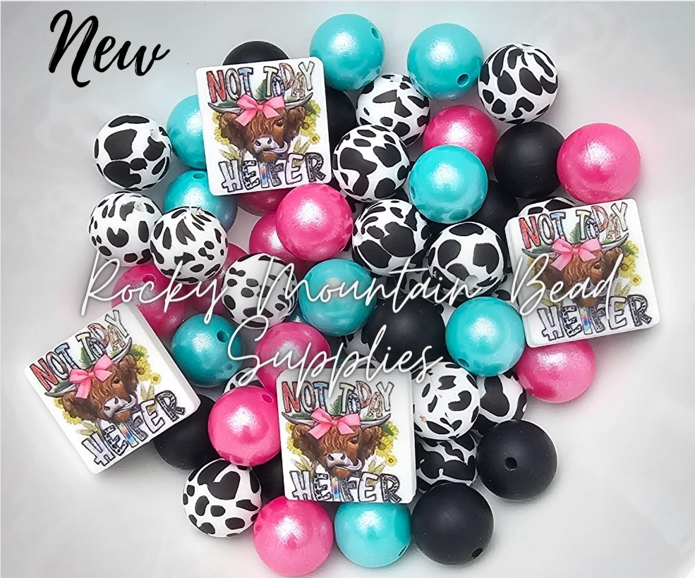 Not today hefier cow silicone bead mix DIY Bead Mix
