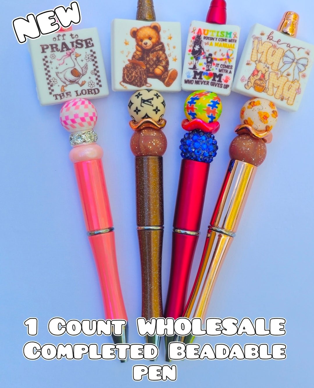 Wholesale 1 Count Beadable Pens