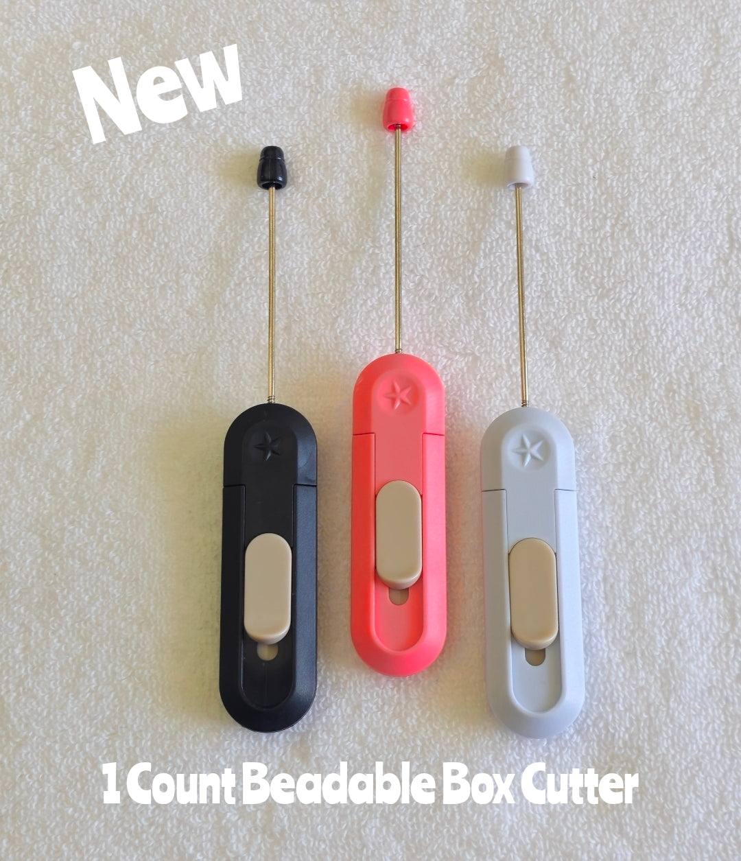 New 1 Count Beadable Box Cutters DIY Beadable Blanks