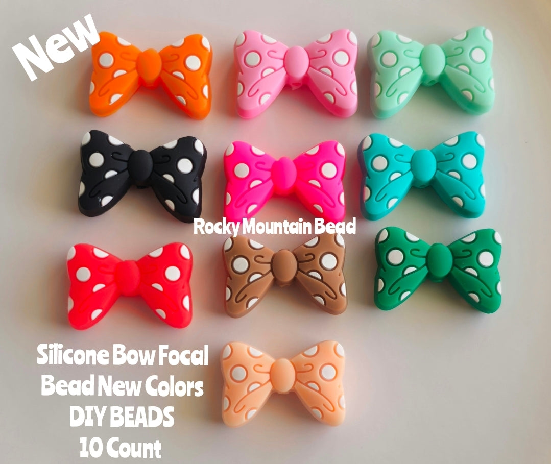 New 2025 silicone bows set 10 count