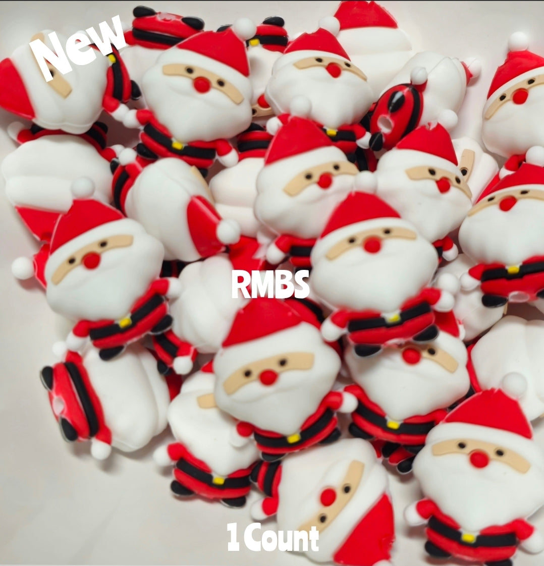 DIY Focal Bead 1 Count Craft Supplies Christmas Theme 3D Silicone Beads