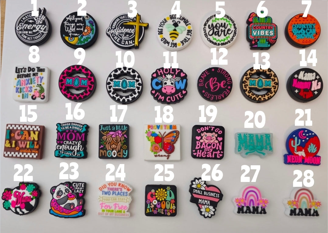 1 Count Focal Beads Words Overstock & Discontinued