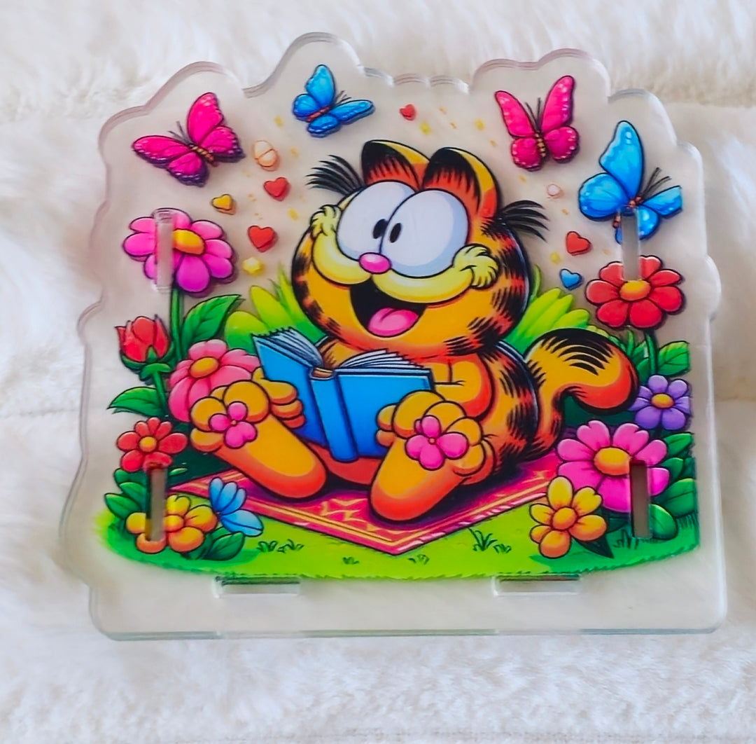 NEW Acrylic Pen Holder Box 1 Count Garfield description for directions and special handling.