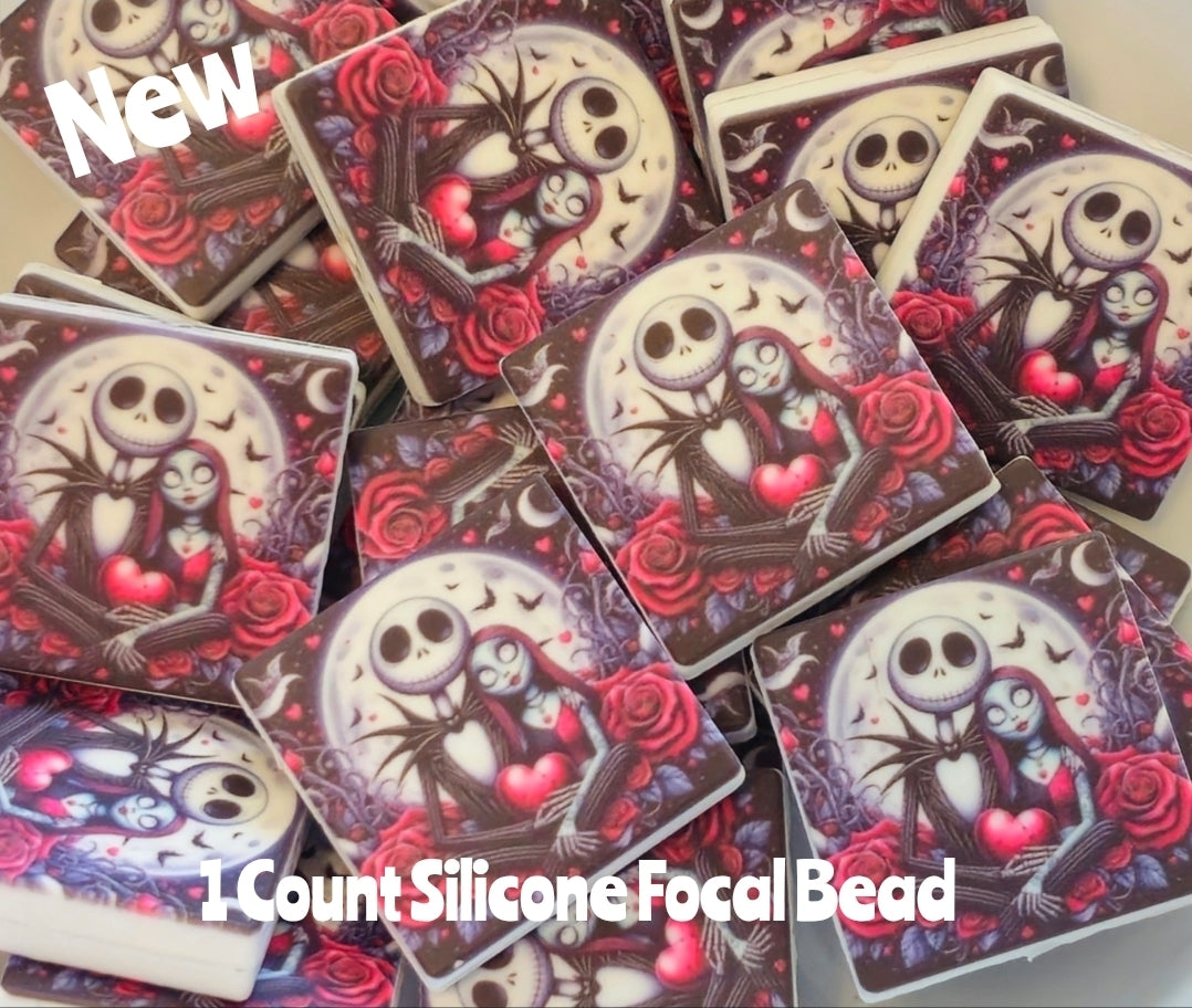 New Jack & Sally Focal Beads 1 Count DIY Bead Supplies