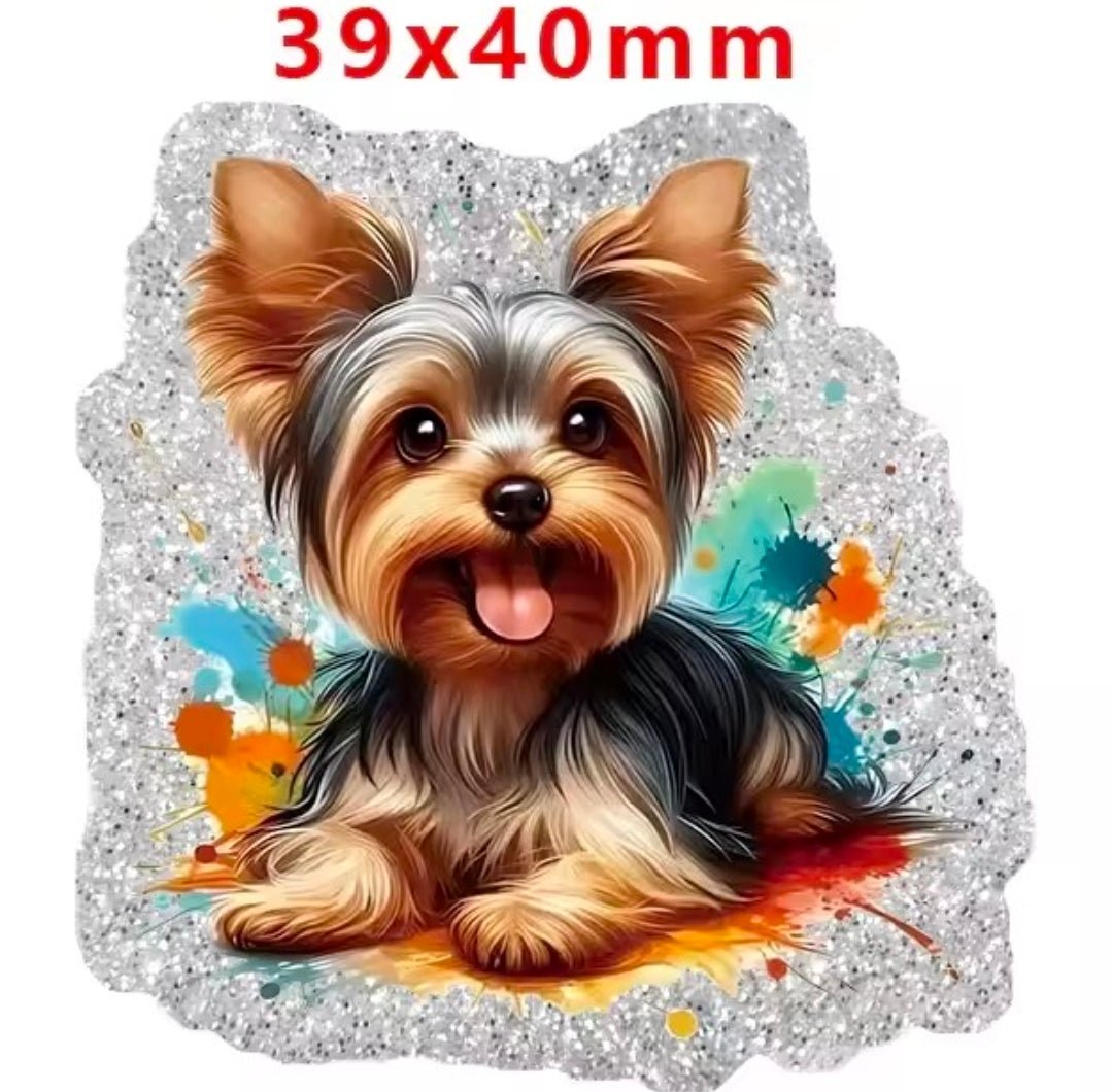 Glitter Acrylic Flatback- Acrylic Planer Resin Charm Animals