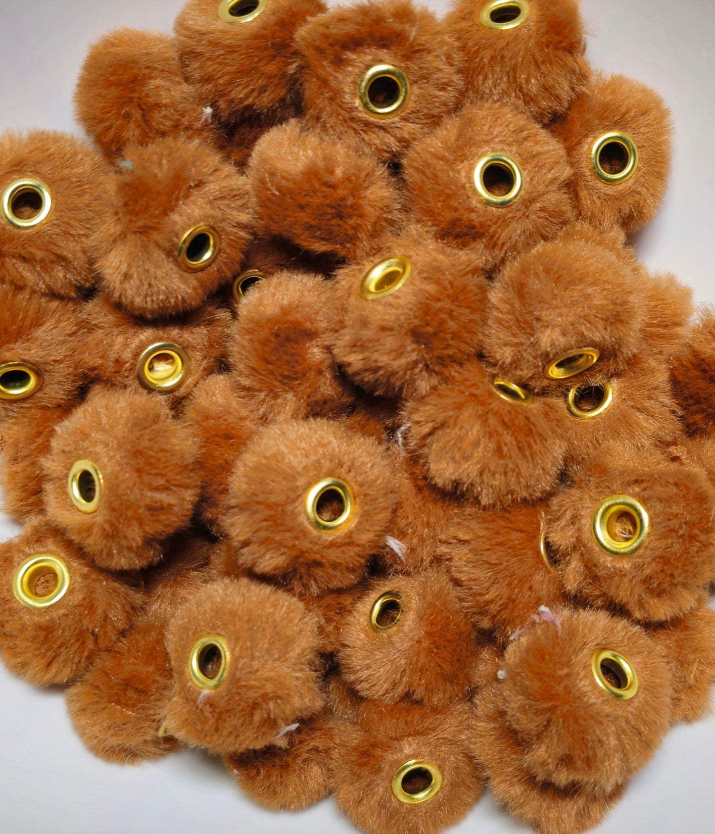 1 Count DIY 18MM Large Hole Fuzzy Spacers Mix Beads Craft Supplies