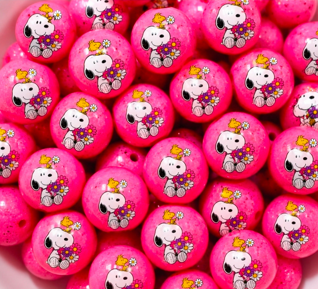 New 1 Count Shop Exclusive DIY Silicone Beads 15mm printed Shiny Glossy Beads