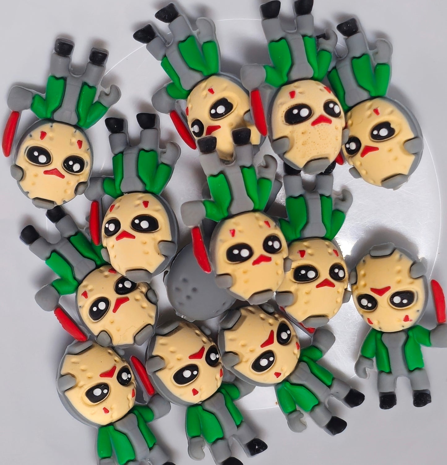 DIY Focal Bead 1 Count 3D Beads Craft Supplies Character Halloween Freddie Jason Myers Pennywise Scream Jason Beetlejuice Chucky