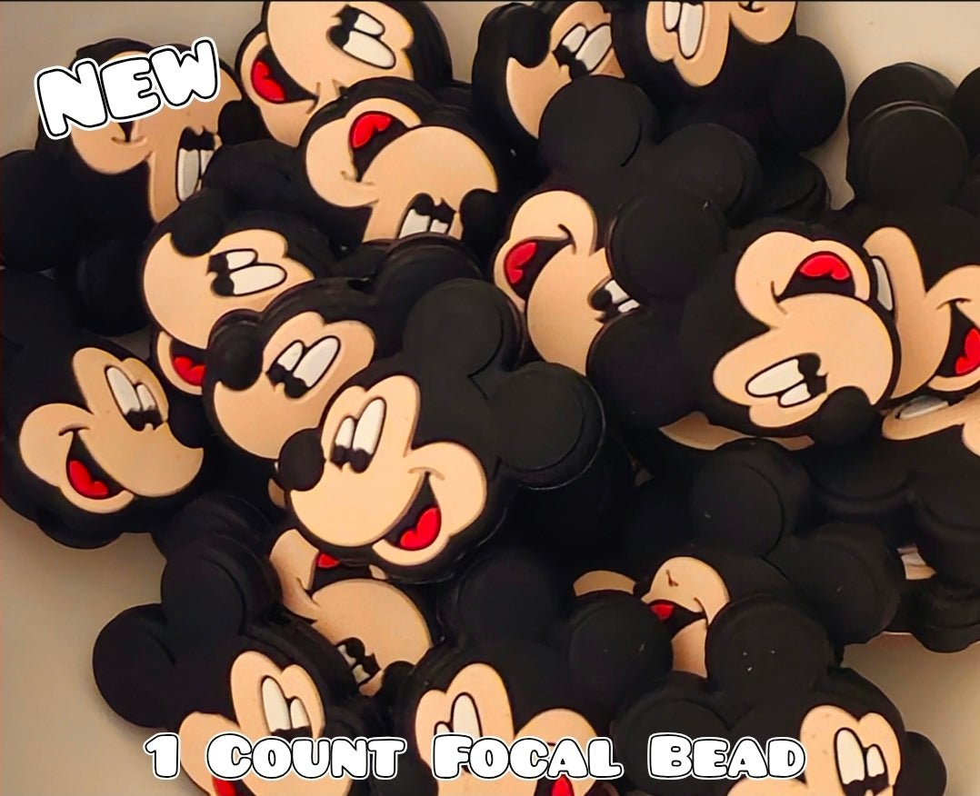 1 Count Focal Bead Mickey Mouse Head
