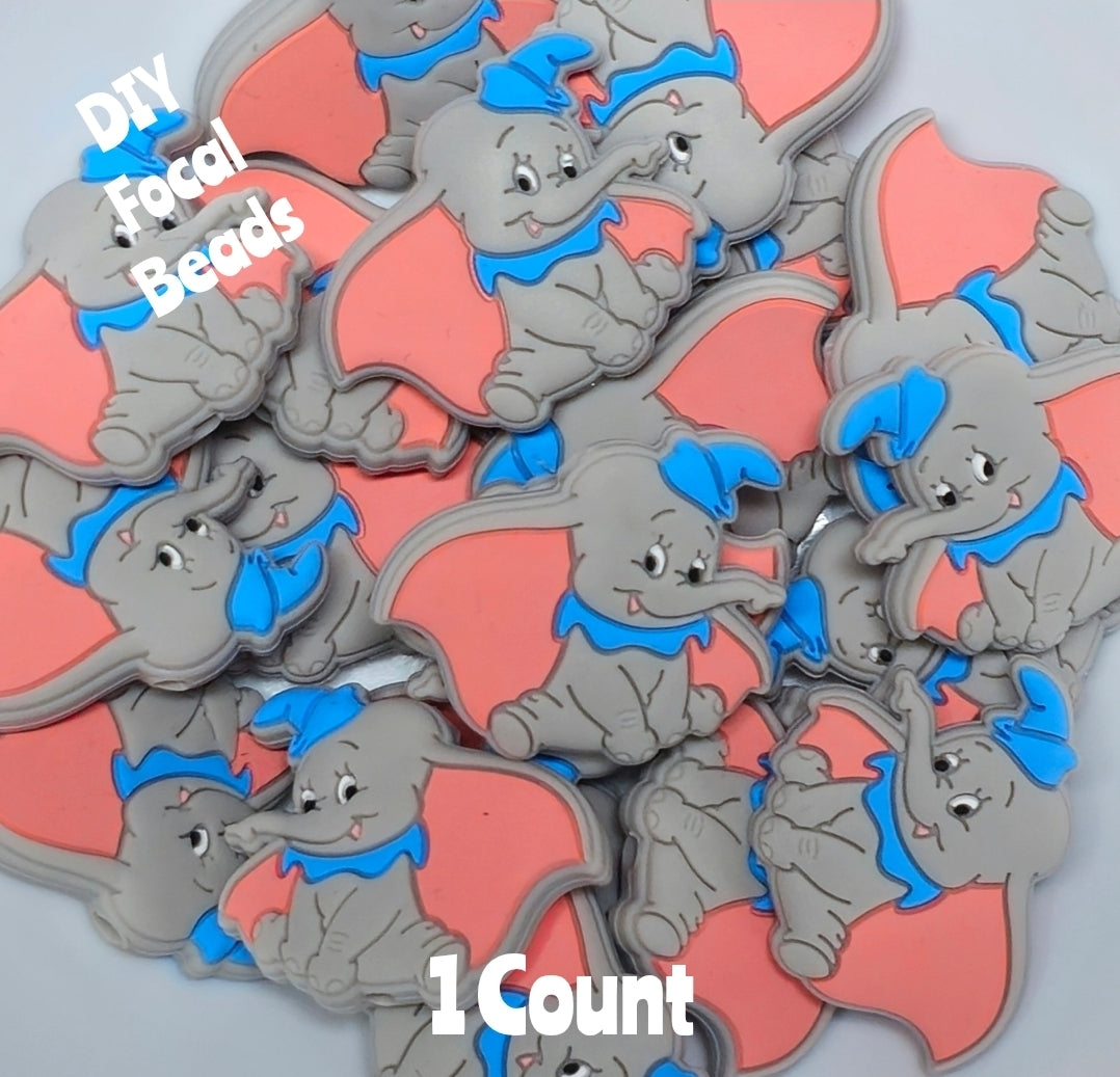DIY Focal Bead 1 Count Craft Supplies Dumbo Elephant