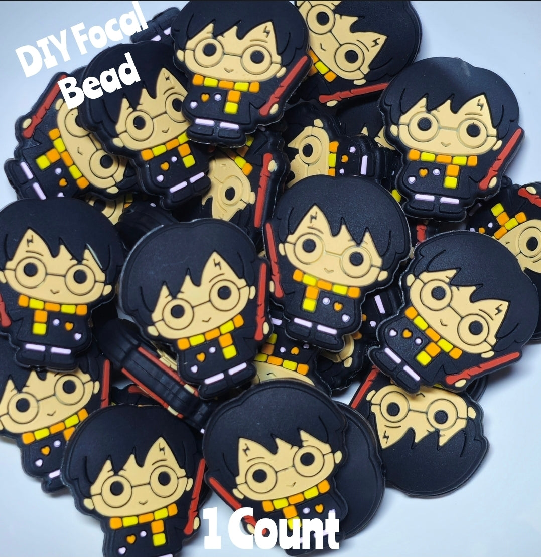DIY Focal Bead 1 Count Craft Supplies Harry Potter Boy Beads Charms