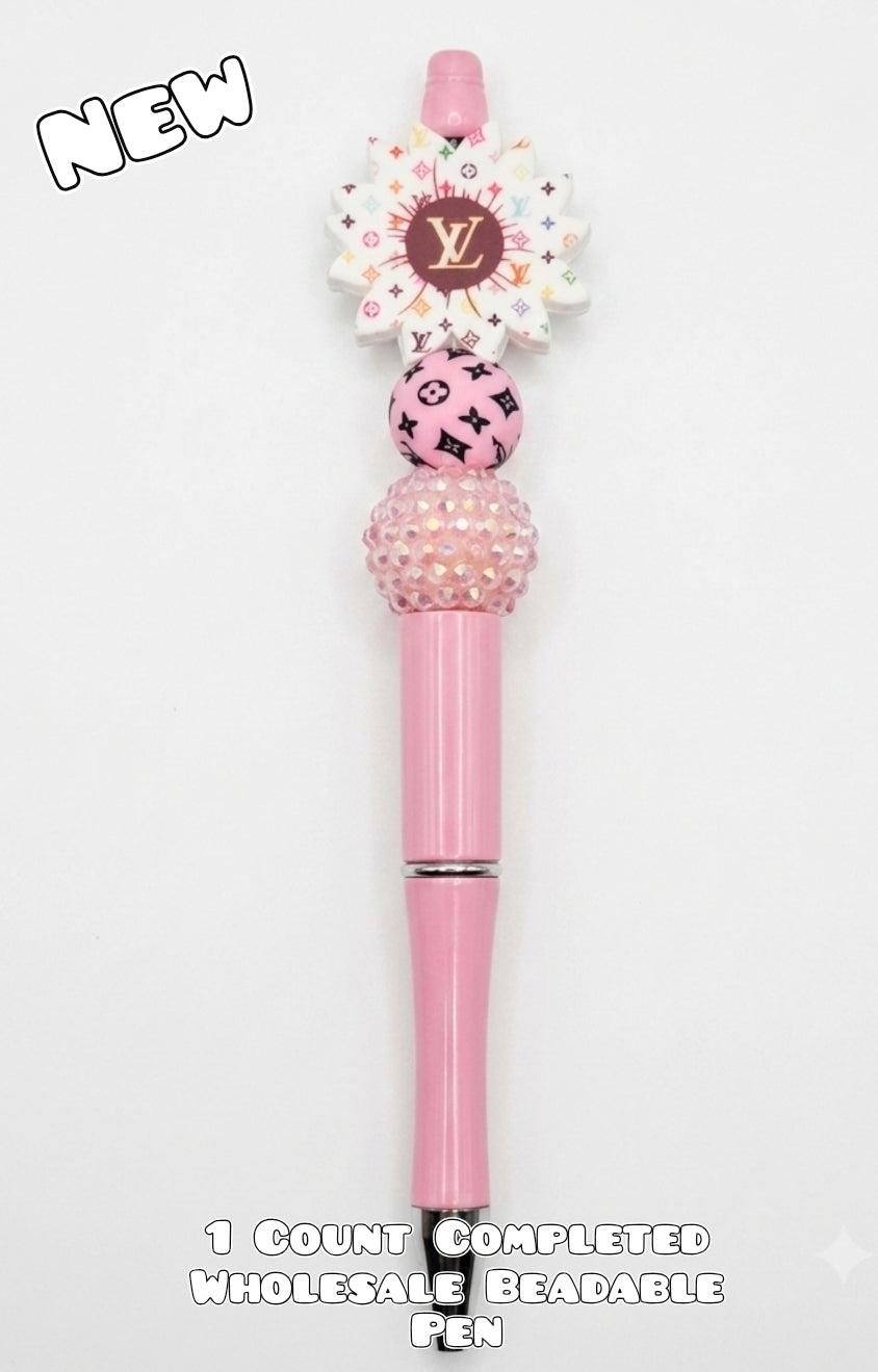 Wholesale 1 Count Beadable Pen Character LV