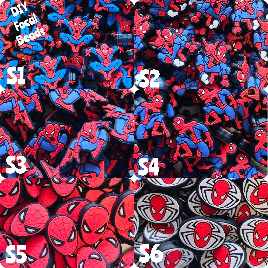 DIY Focal Bead 1 Count Craft Supplies Character Spiderman Beads Charms