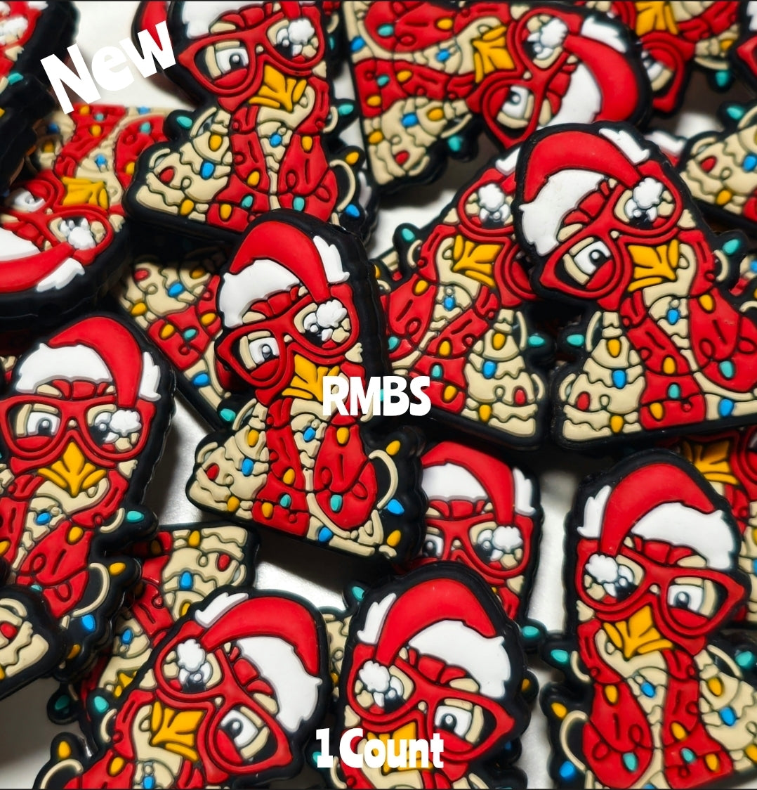 DIY Focal Bead 1 Count Craft Supplies Christmas Theme Silicone Beads