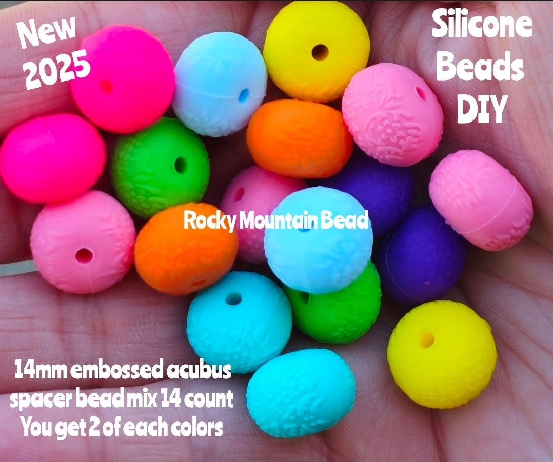 New embossed 14mm acubus spacer mix 14 count