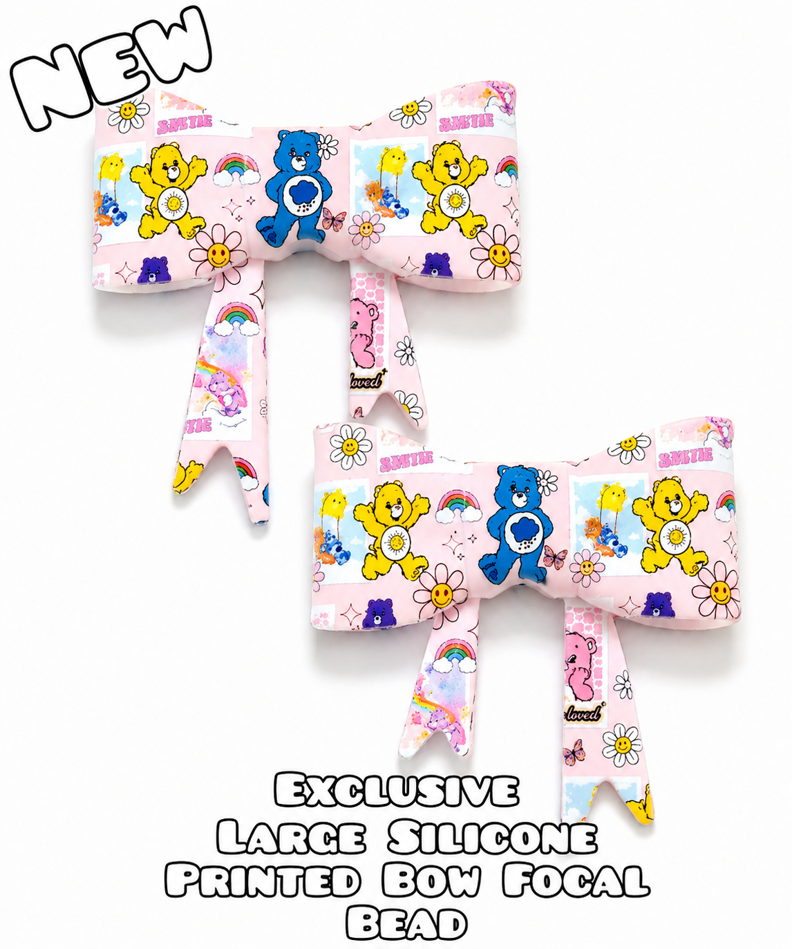 1 Count New Release Silicone Focal Bead Bow Exclusive