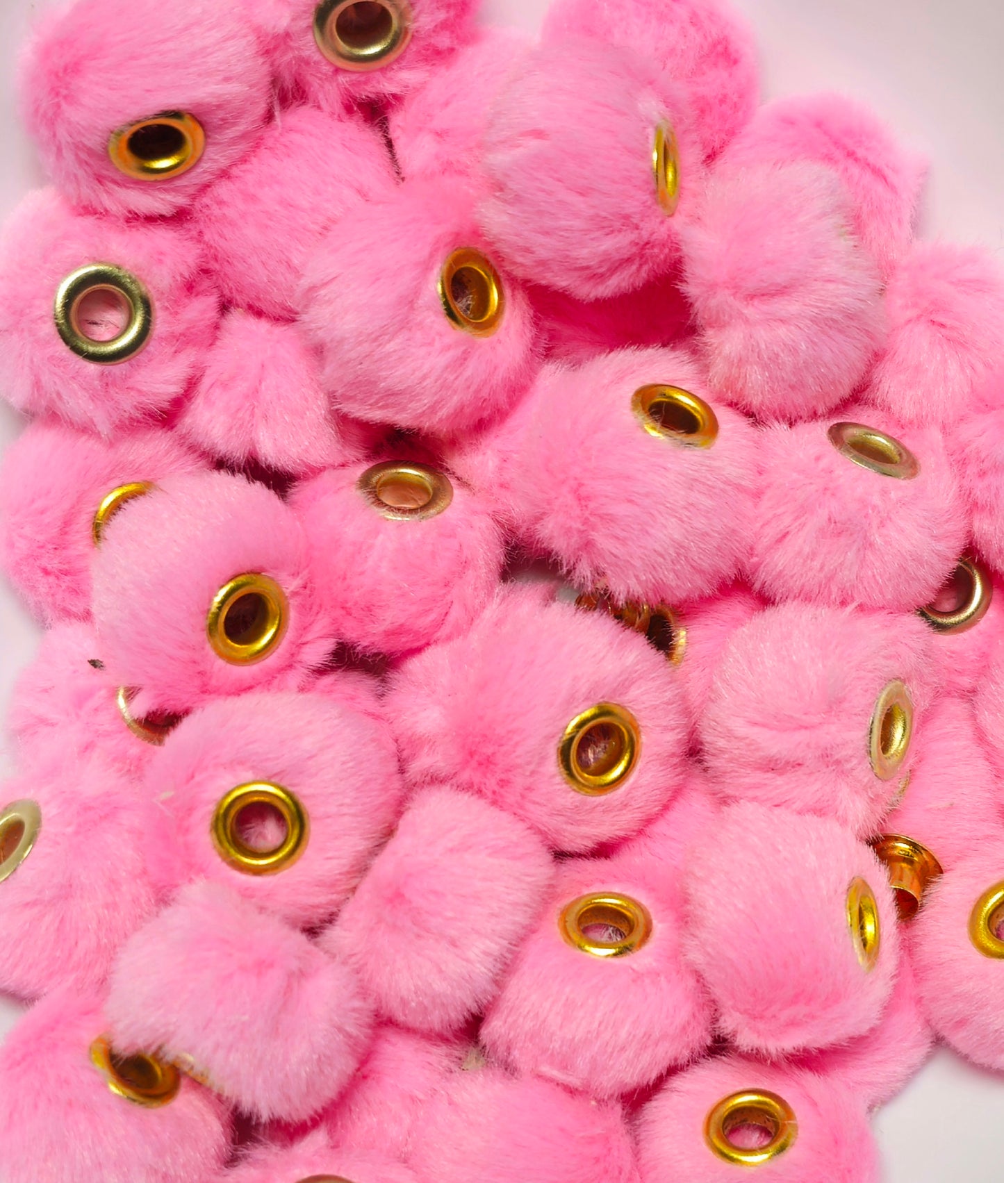 1 Count DIY 18MM Large Hole Fuzzy Spacers Mix Beads Craft Supplies
