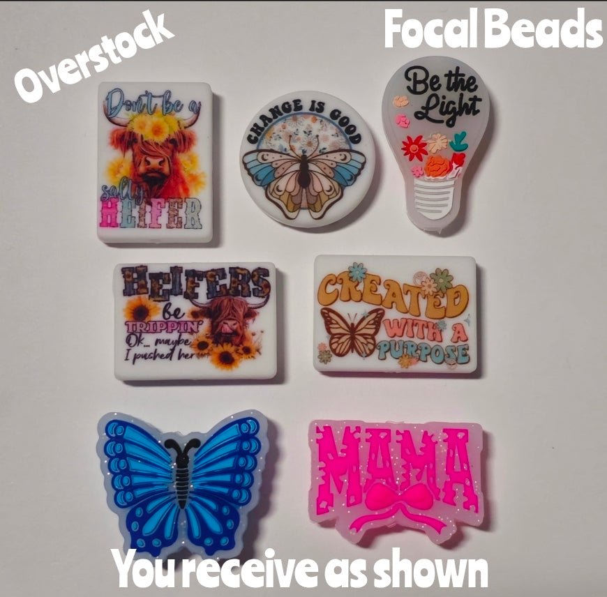 Overstock 7 Count Focal Bead Set As Shown