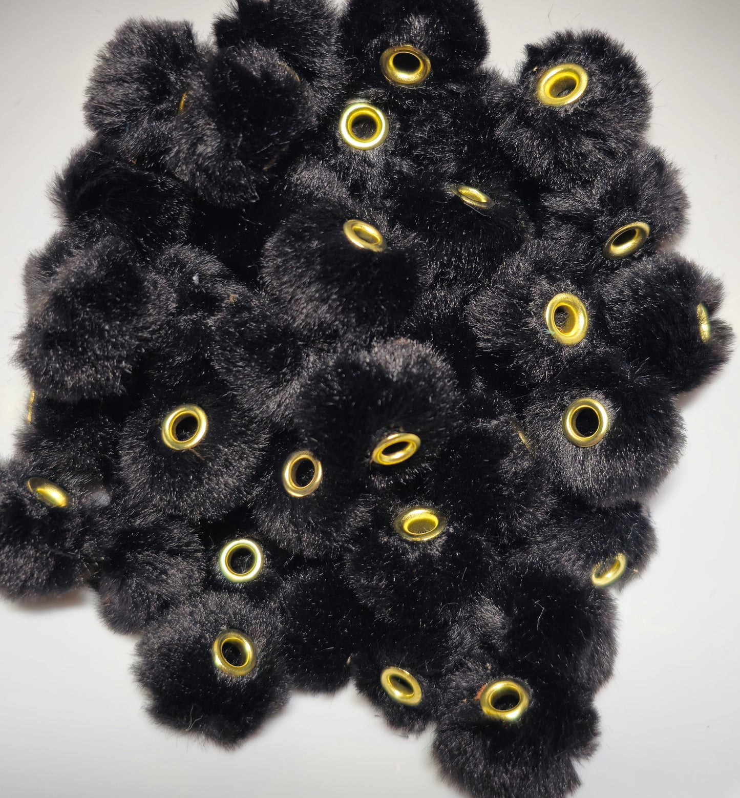 1 Count DIY 18MM Large Hole Fuzzy Spacers Mix Beads Craft Supplies