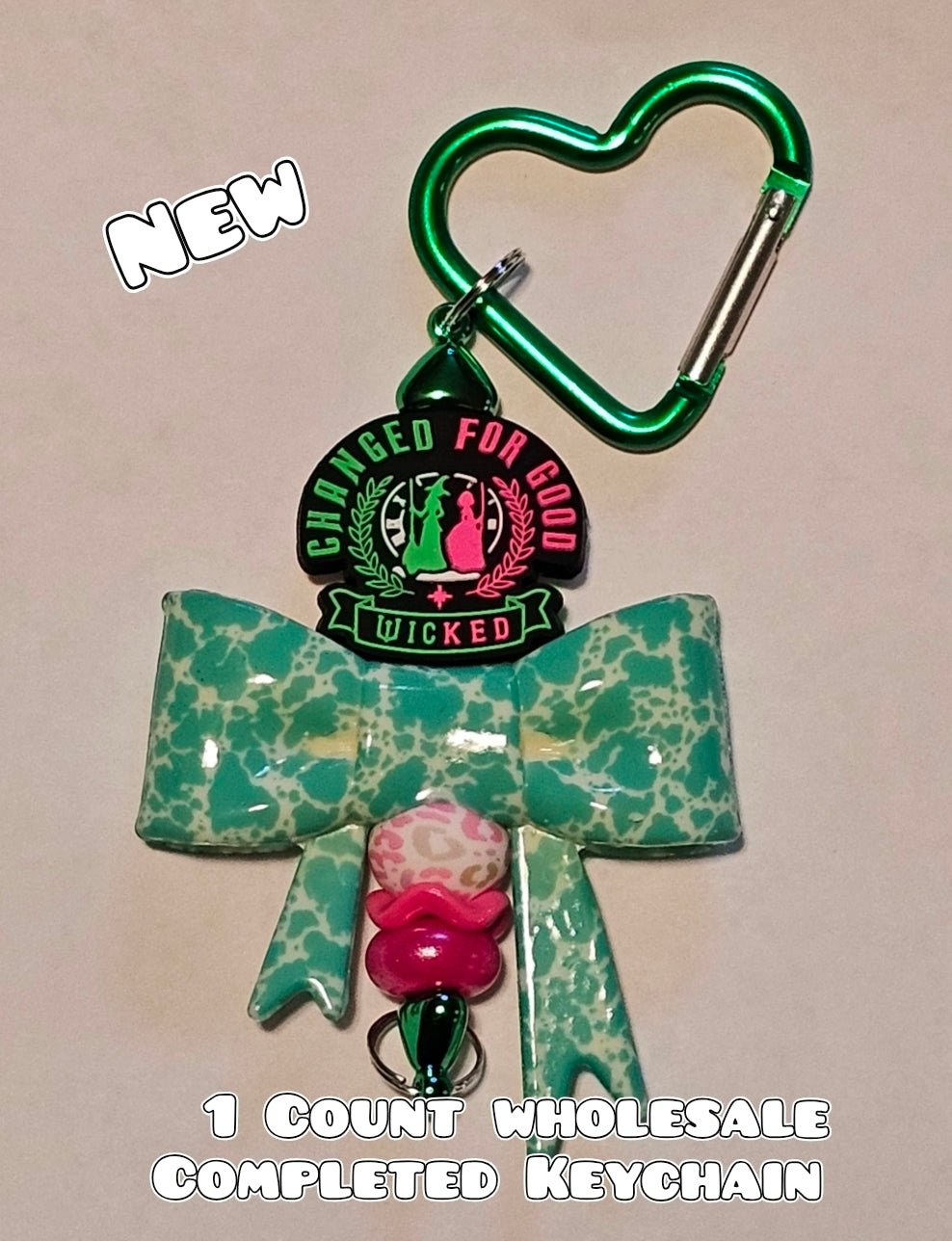 Wholesale 1 Count Beadable Keychain