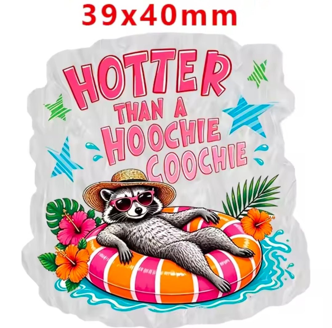 Glitter Acrylic Flatback- Acrylic Planer Resin Charm Animal Sarcastic