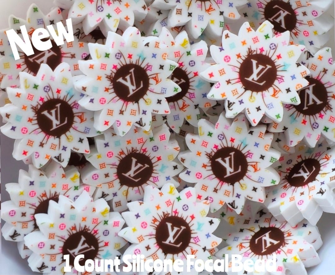 New 1 Count Focal Bead Shop Created Made Designer Flowers