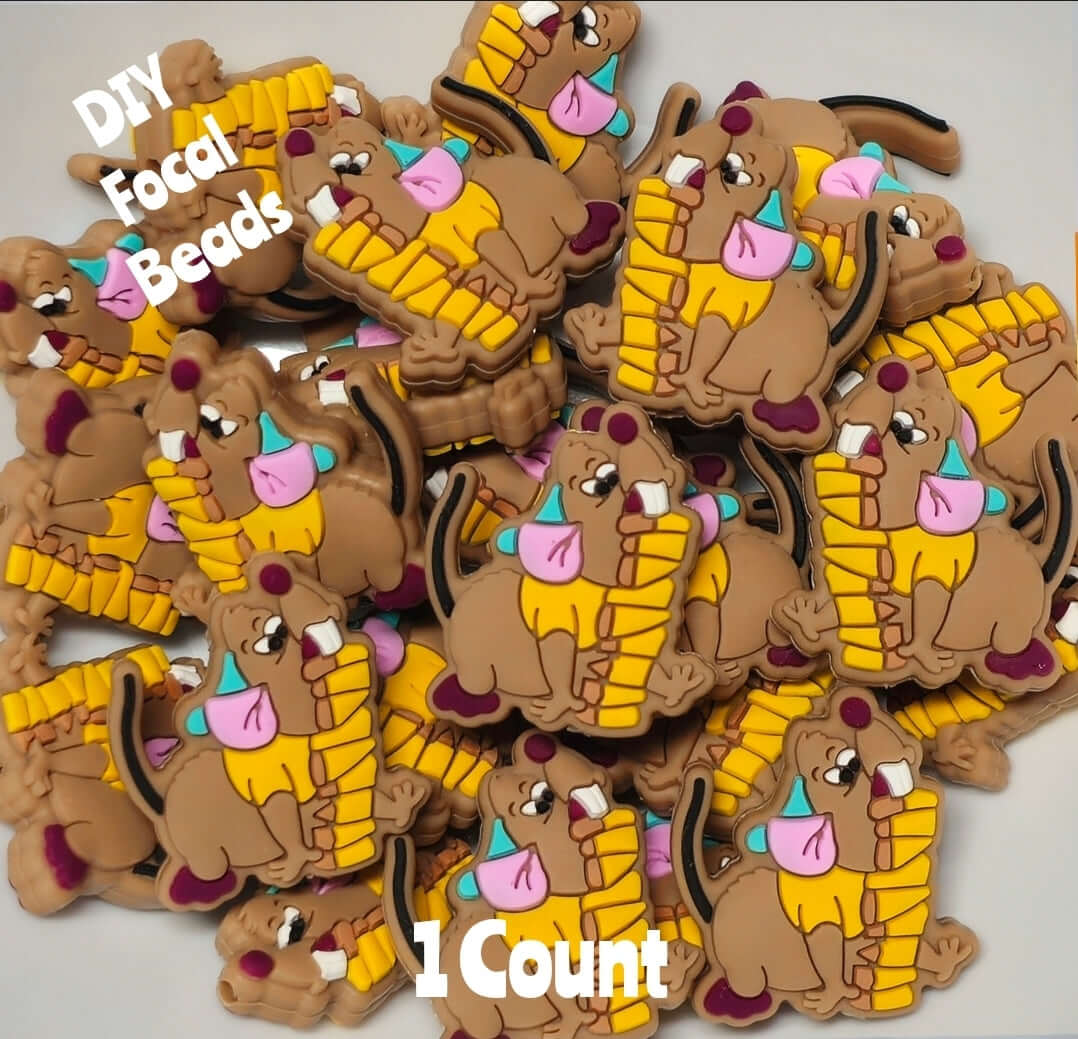 DIY Focal Bead 1 Count Craft Supplies Character Cinderella Gus The Mouse
