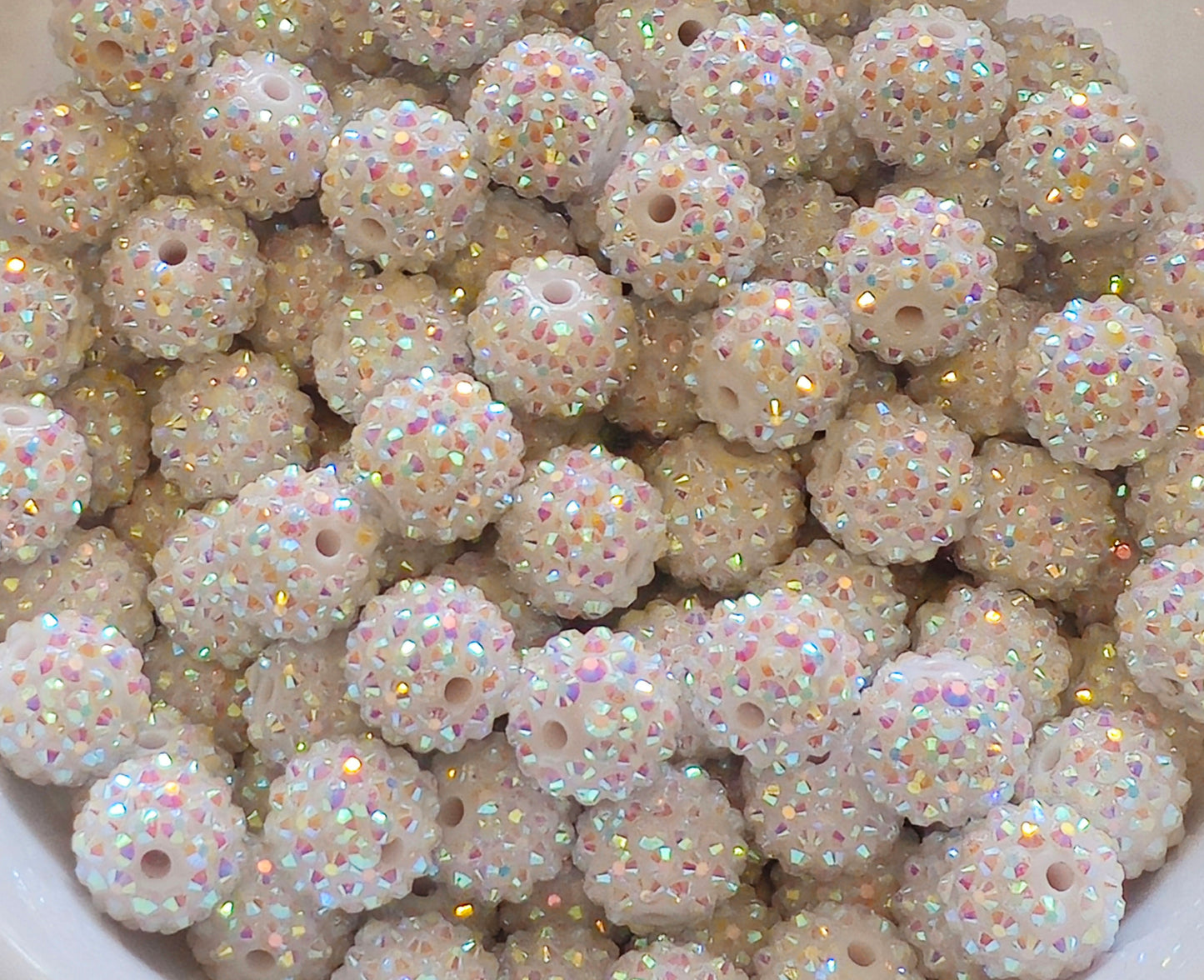 New AB Colors 1 Count Acrylic Beads Craft Supplies 16MM Rhinestone New Custom Colors