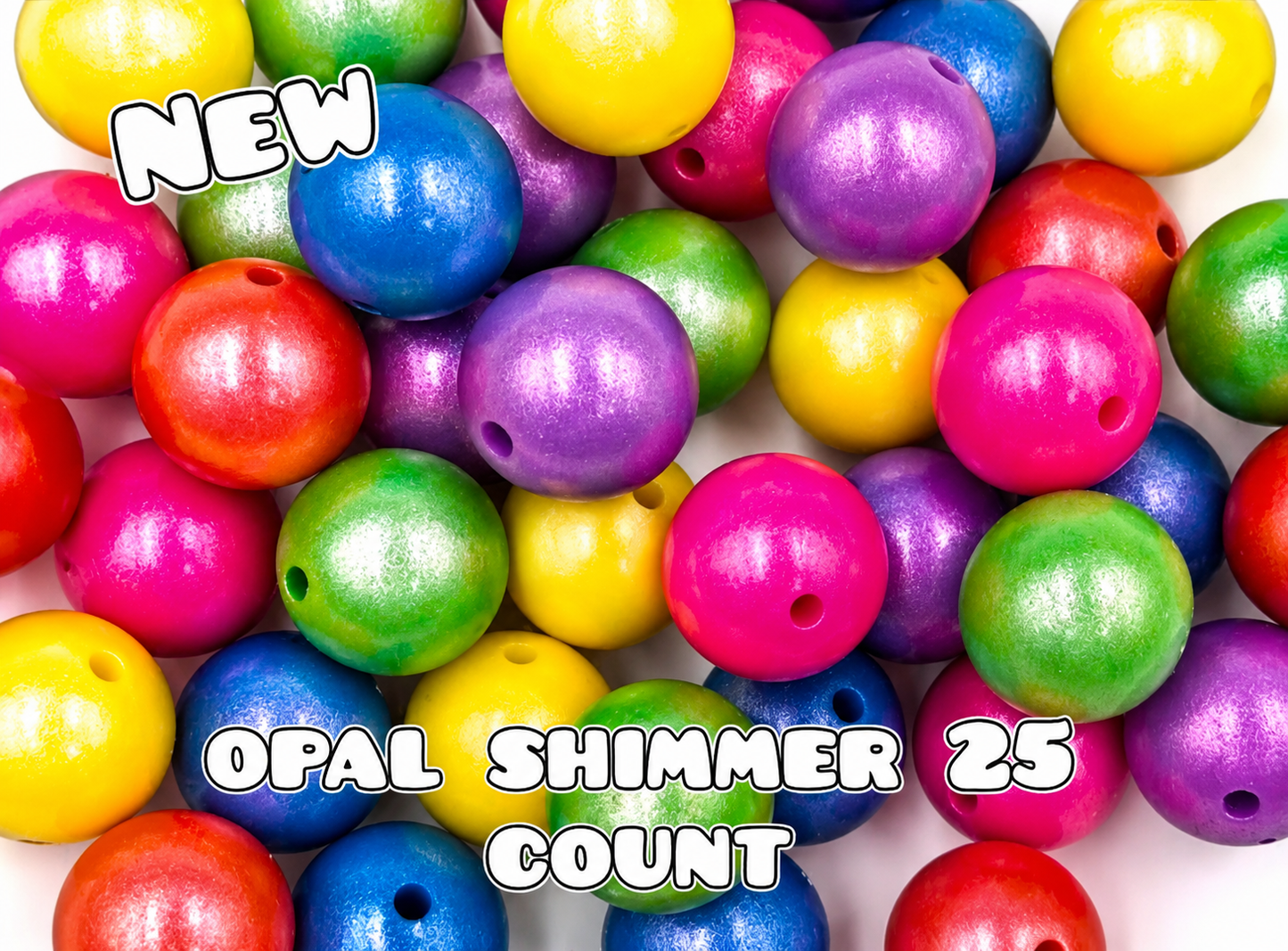 New 25 Count Silicone Opal Shimmer Mix