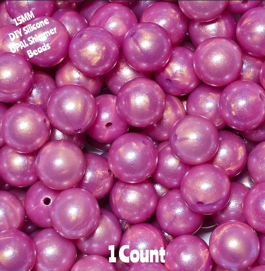 New 15mm 1 Count DIY Silicone Solid OPALS Marbel Purple Craft Supplies & ACCESSORIES