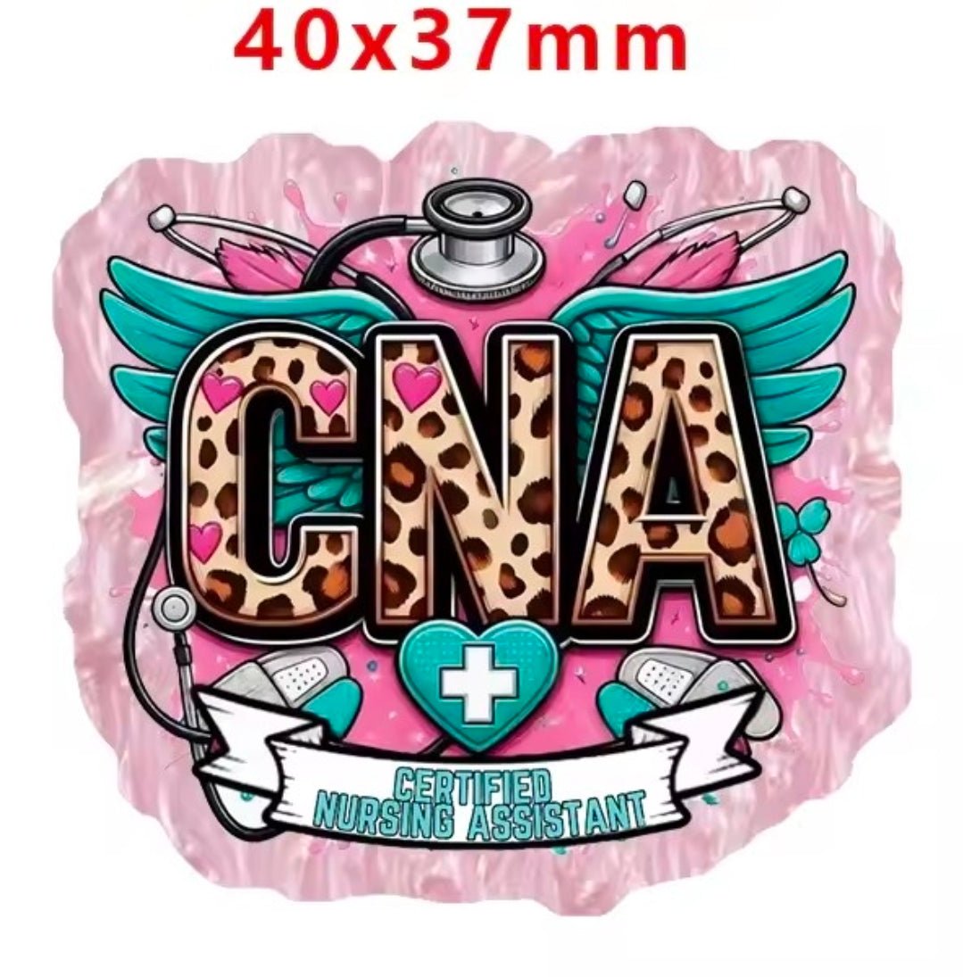 Glitter Acrylic Flatback- Acrylic Planer Resin Charm Medical