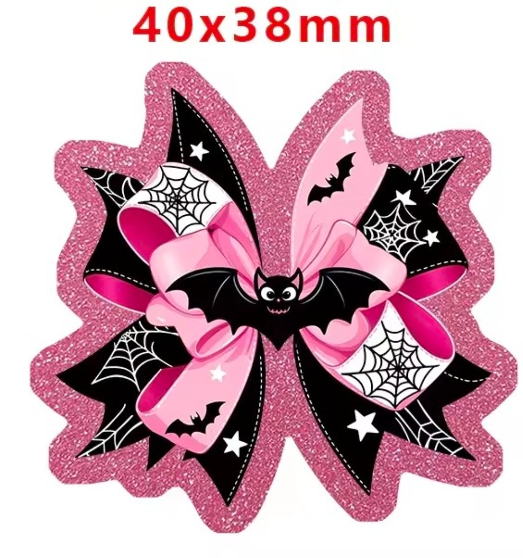 Glitter Acrylic Flatback- Acrylic Planer Resin Charm Halloween