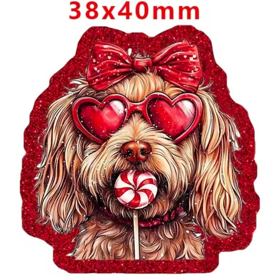 Glitter Acrylic Flatback- Acrylic Planer Resin Charm Animals