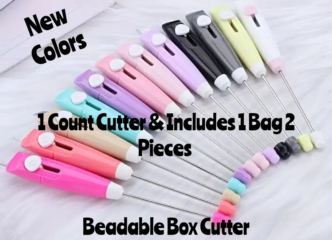 New Beadable Box Cutters With Bag 2 Pieces