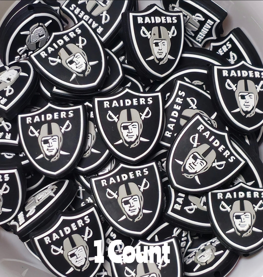 NEW DIY Focal Bead 1 Count Craft Supplies Football Raiders