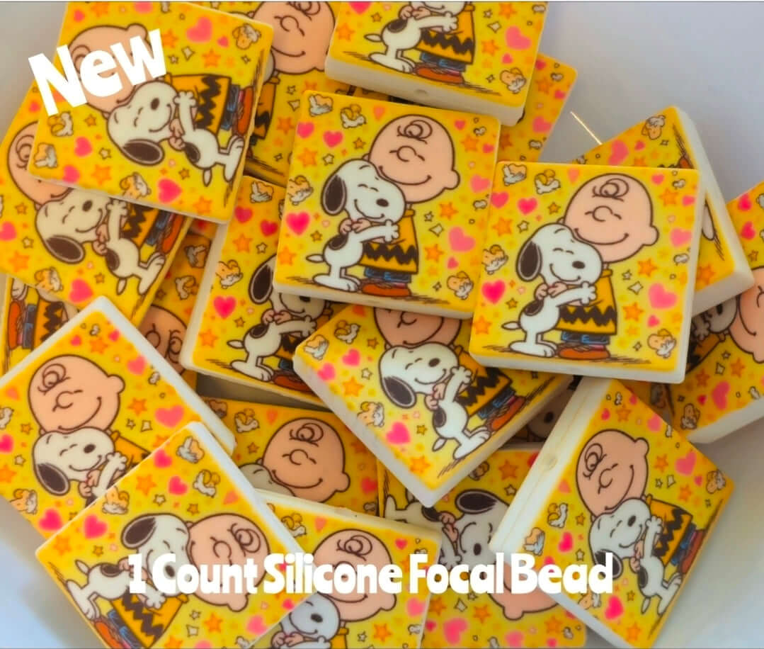 New 1 Count Focal Bead Snoopy