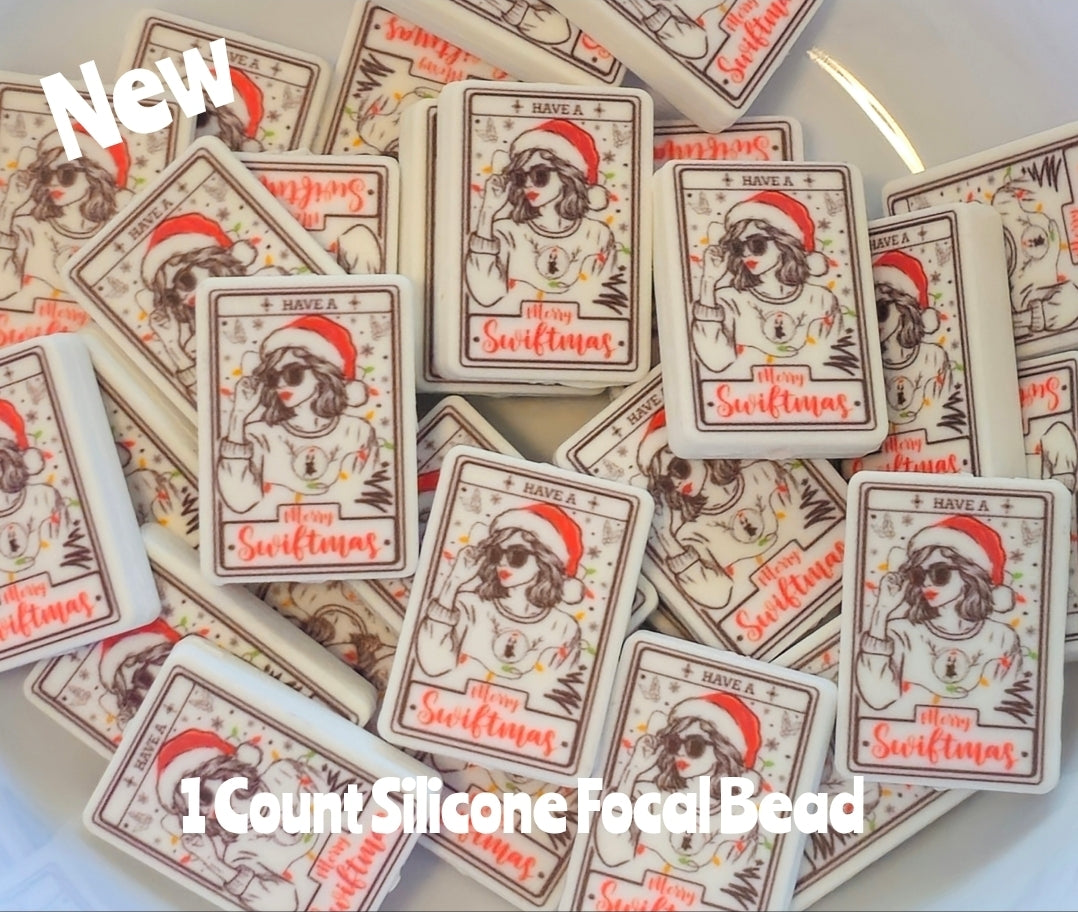 New Swiftie Christmas Focal Beads 1 Count DIY Bead Supplies