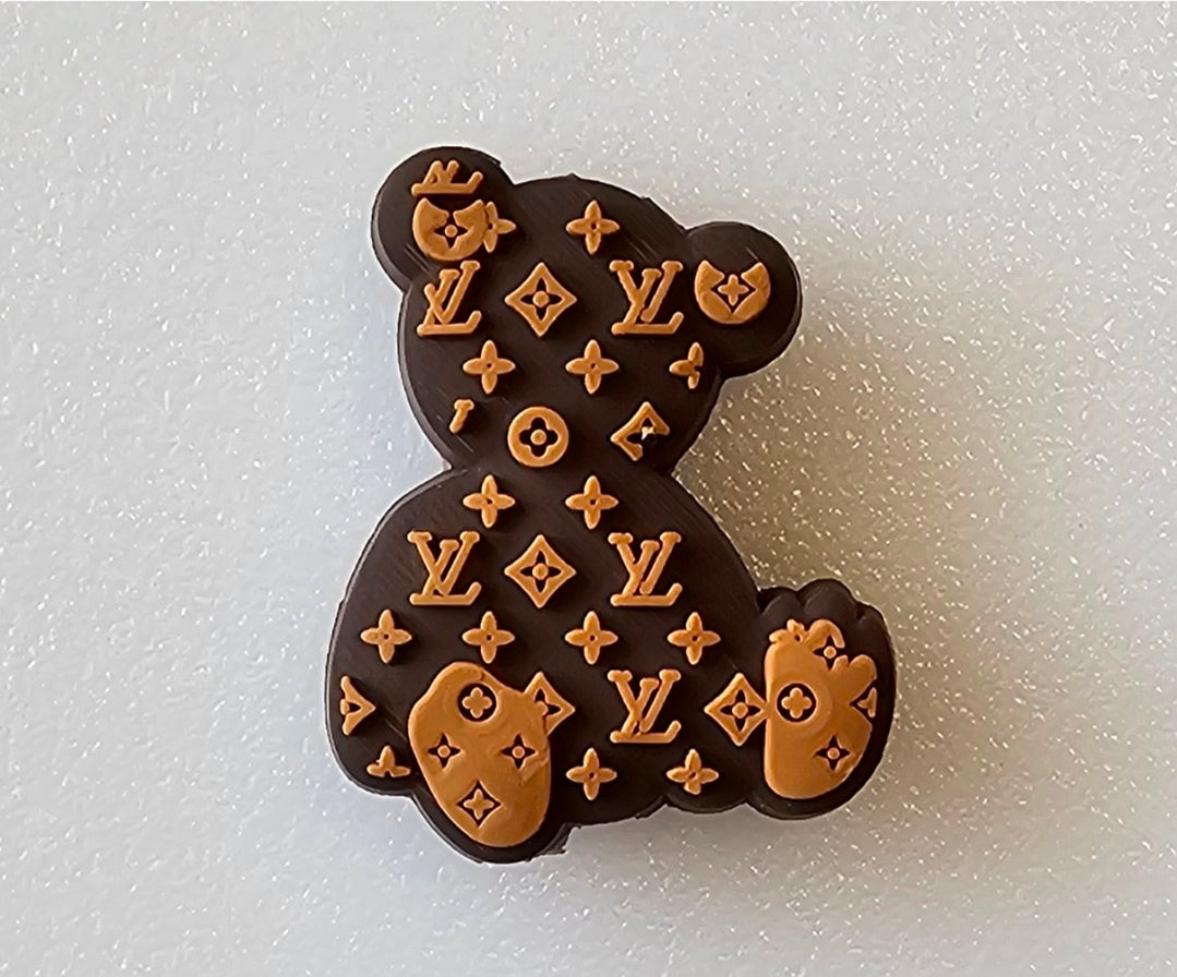 Luxury Designer Teddy Bear Focal Bead 1 Count