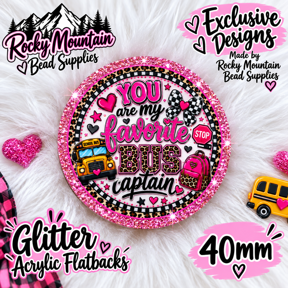 Shop Exclusive 1 Count Custom Exclusive Glitter Bus Captain